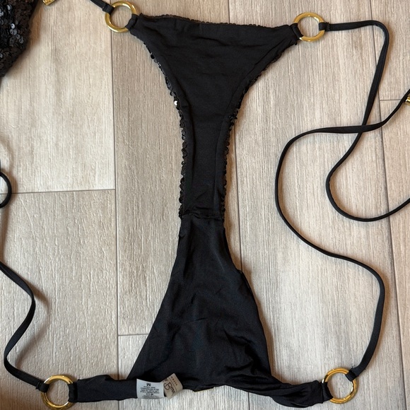 Black Sequin Beach Bunny Bikini - Picture 5 of 6
